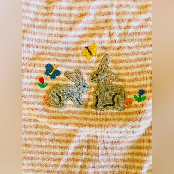 Mini Boden, bundle of two long sleeve bodysuits size 2-3T super cute bunny - Picture 2 of 10
